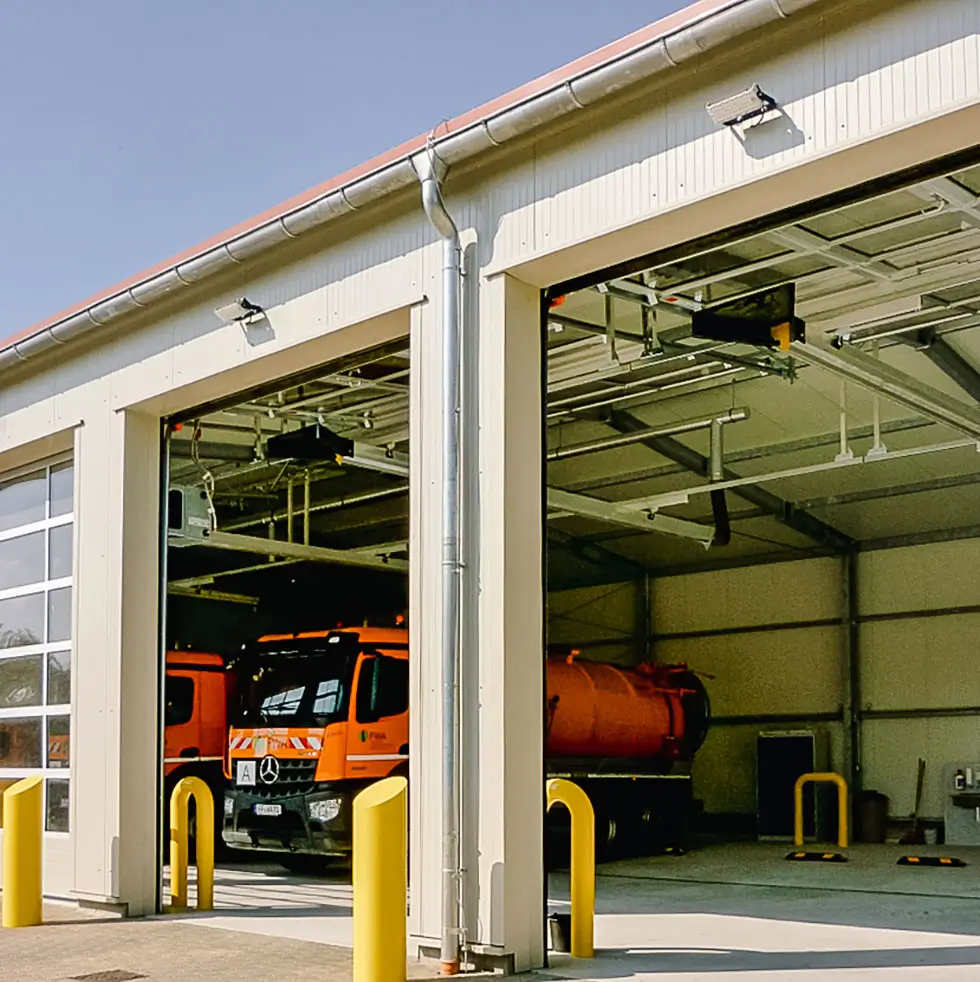 FWA Fahrzeughalle 2 - Referenz Gewerbe/Industrie